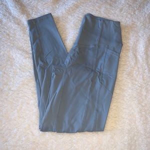 Til You Collapse Light Blue Pocket Leggings